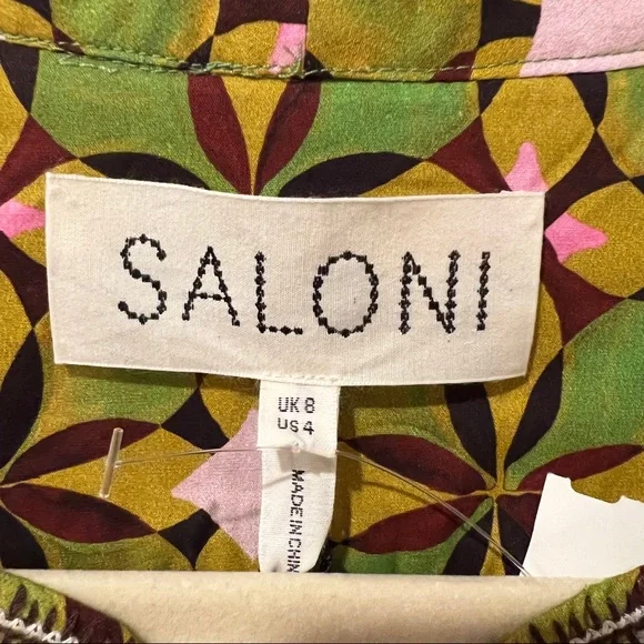 SALONI Ashley Floral Print Cotton Babydoll Minidress (4) - Picture 10 of 13